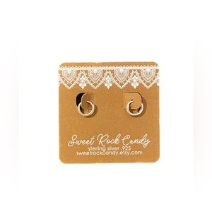 NWT Teeny Tiny Sterling Silver Huggie Hoops - .925